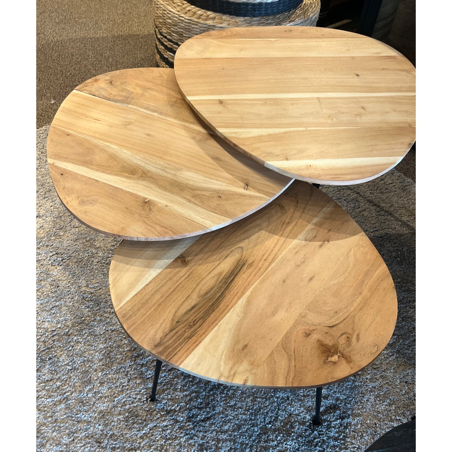 Nesting Tables Natural Finish