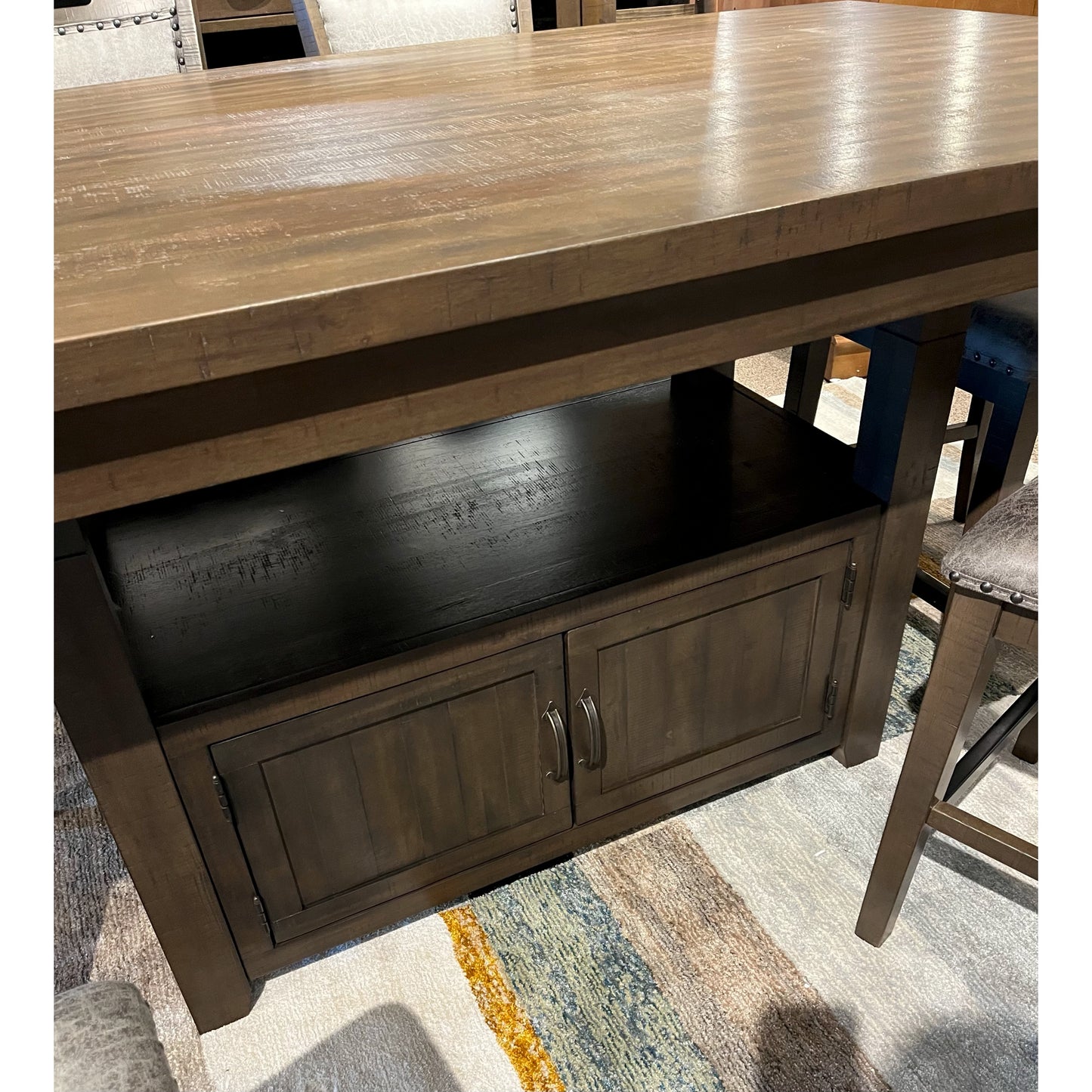 Counter Height Dining Table & 6 Chairs