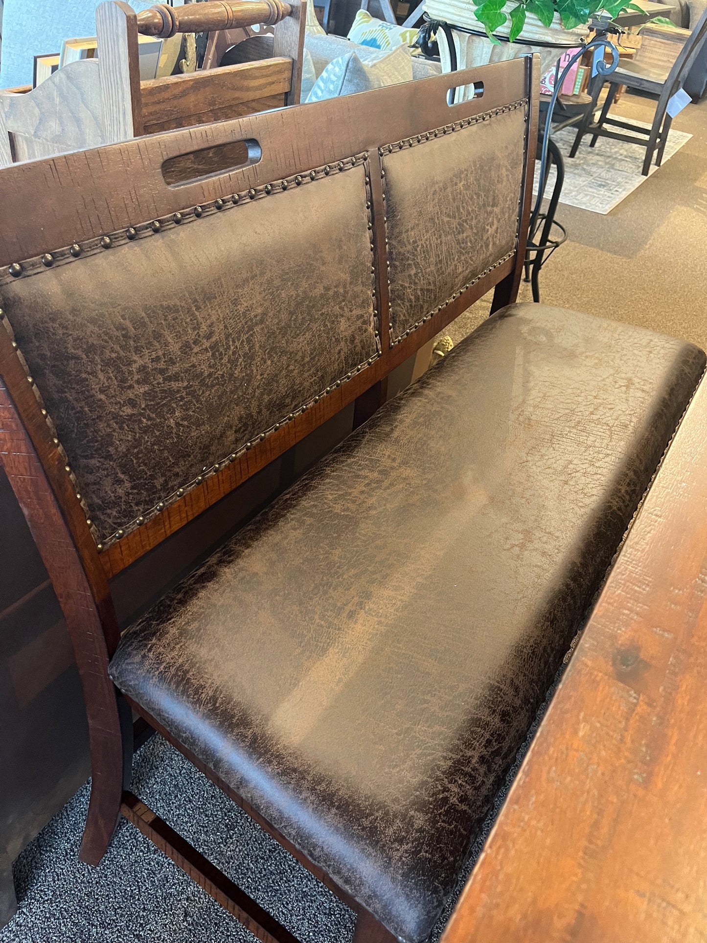 Gathering Table with Bench & 4 Stools