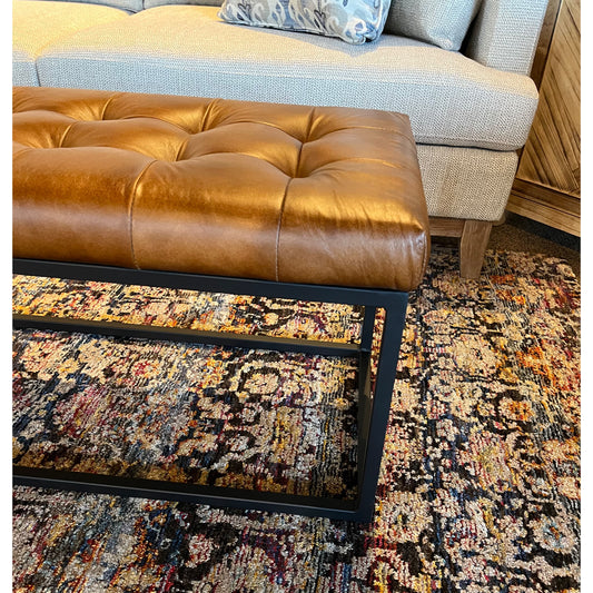 Leather Rectangular Ottoman