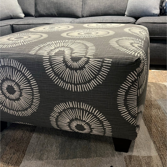 Charcoal Burst Ottoman