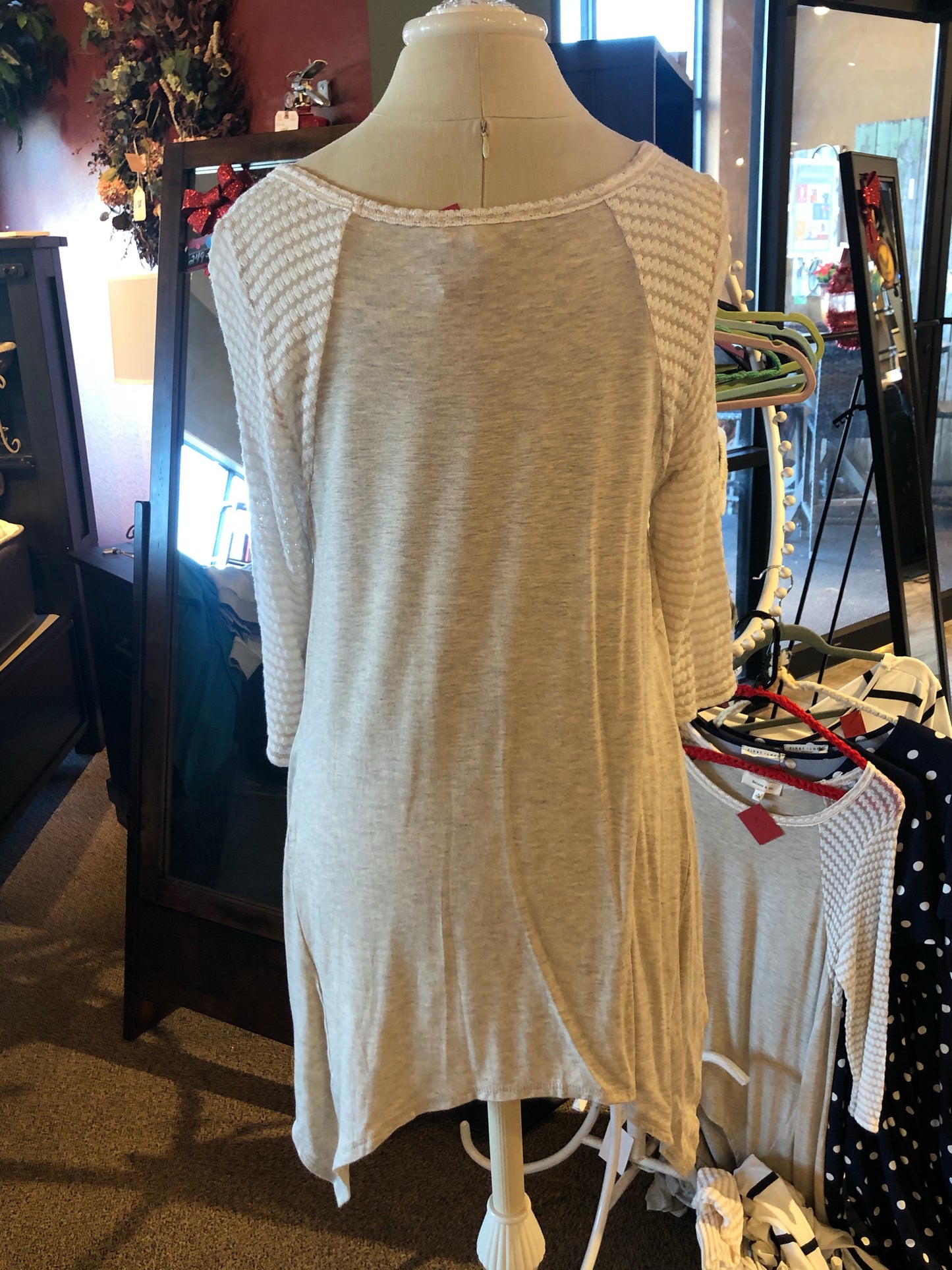 Tan textured long sleeve