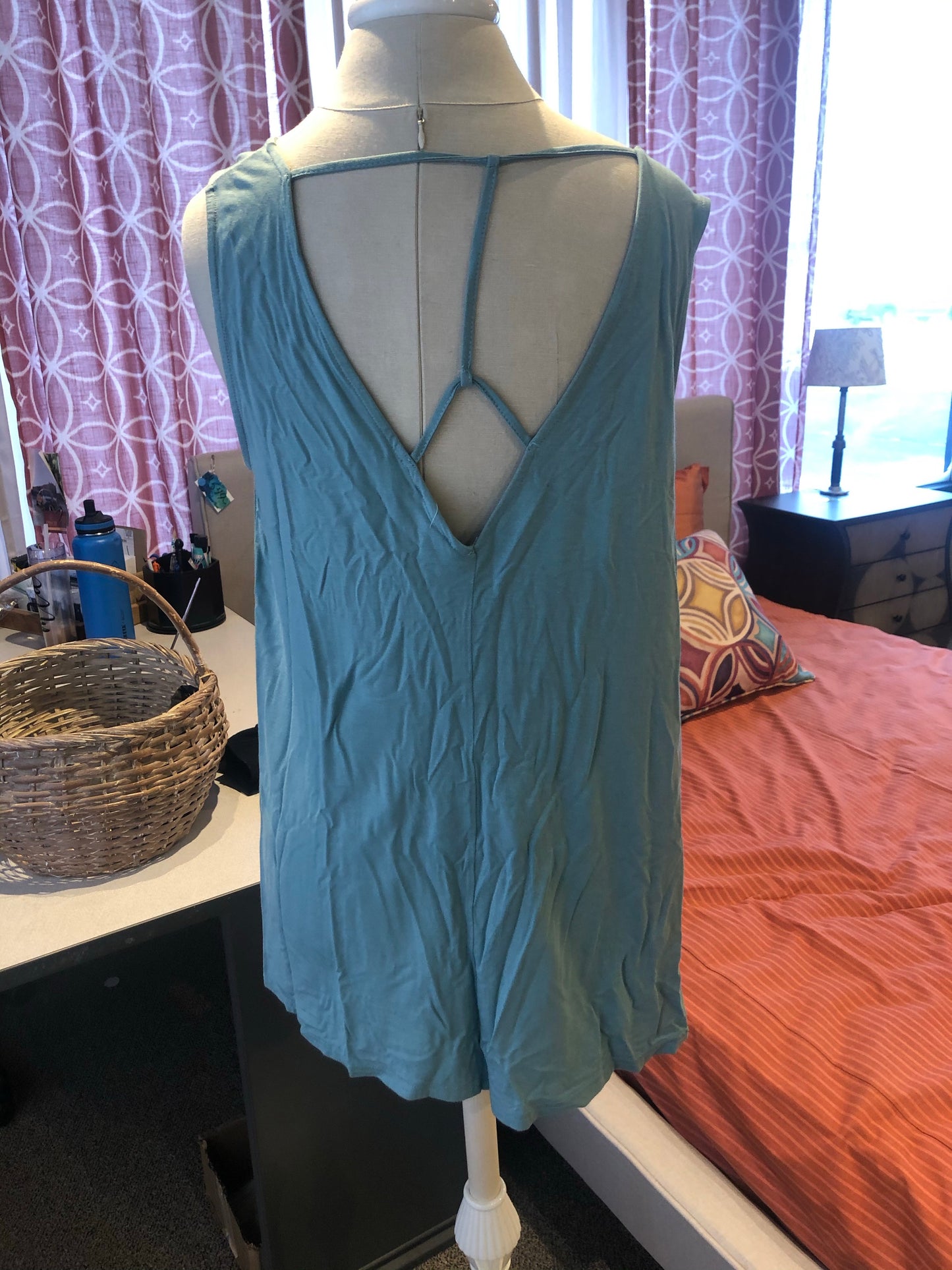 Green tank top
