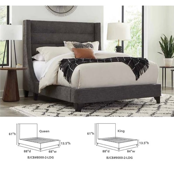 King Size Upholstered Bed