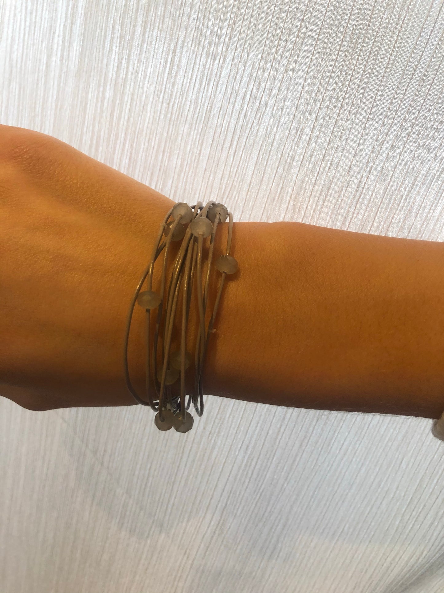 Toupee beaded bracelet