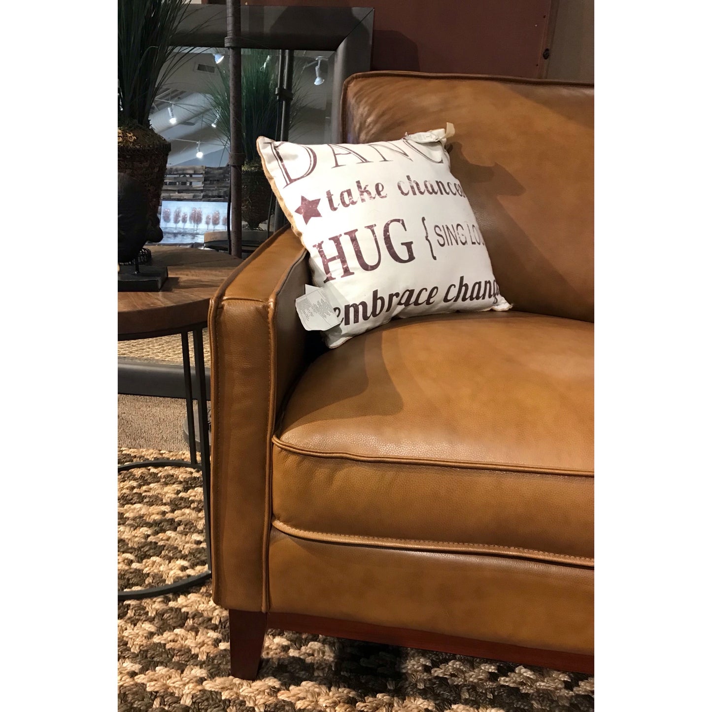 Camel Leather Sofa