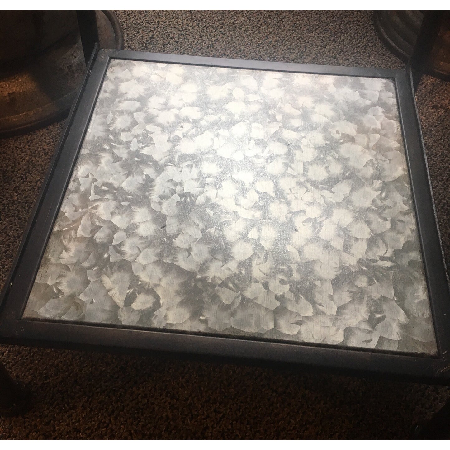 Metal Tray Table Set