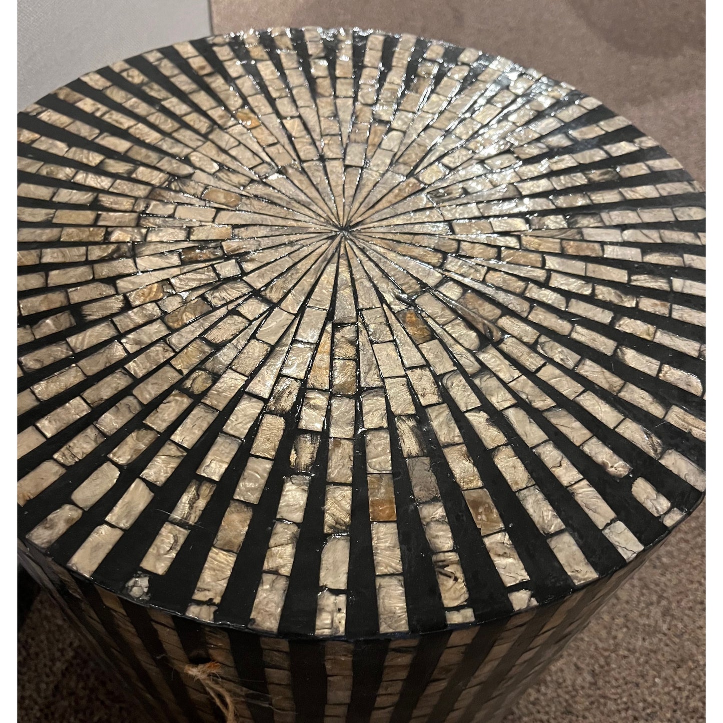 Capiz Black Multi Table