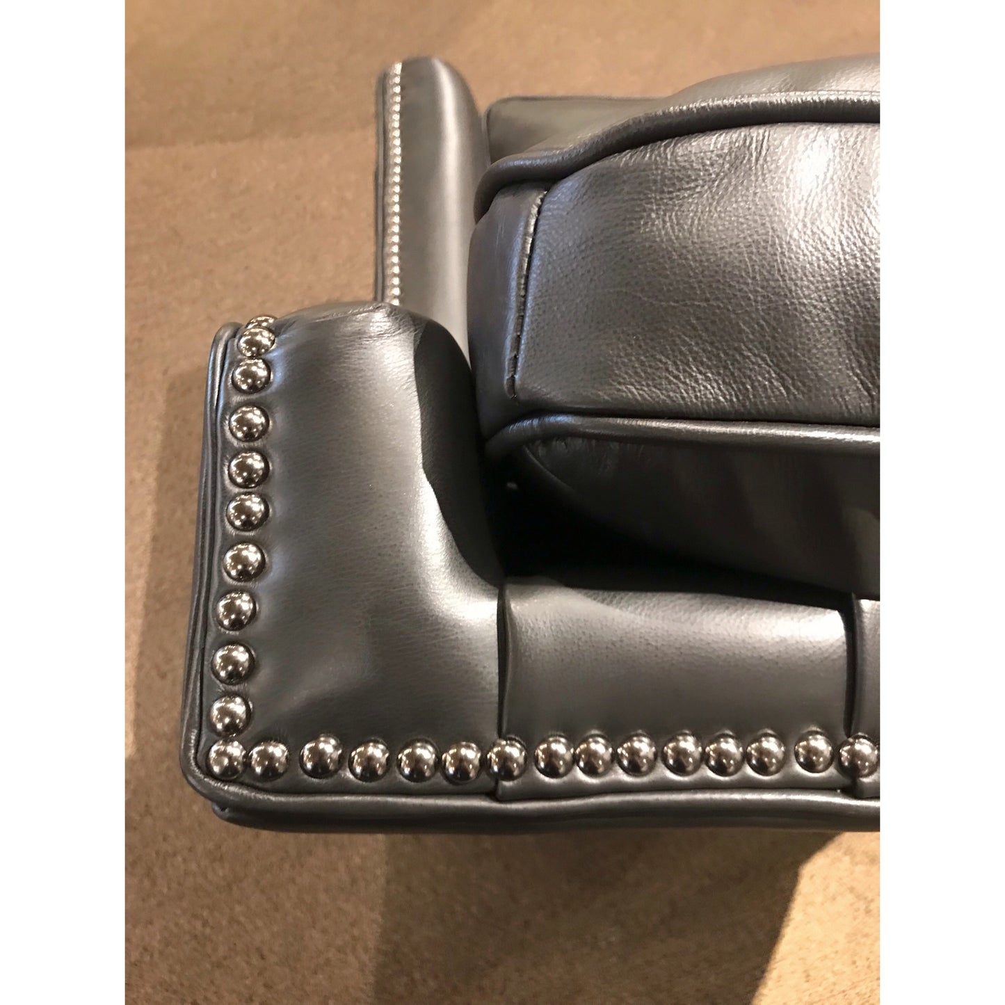 Leather High Leg Recliner