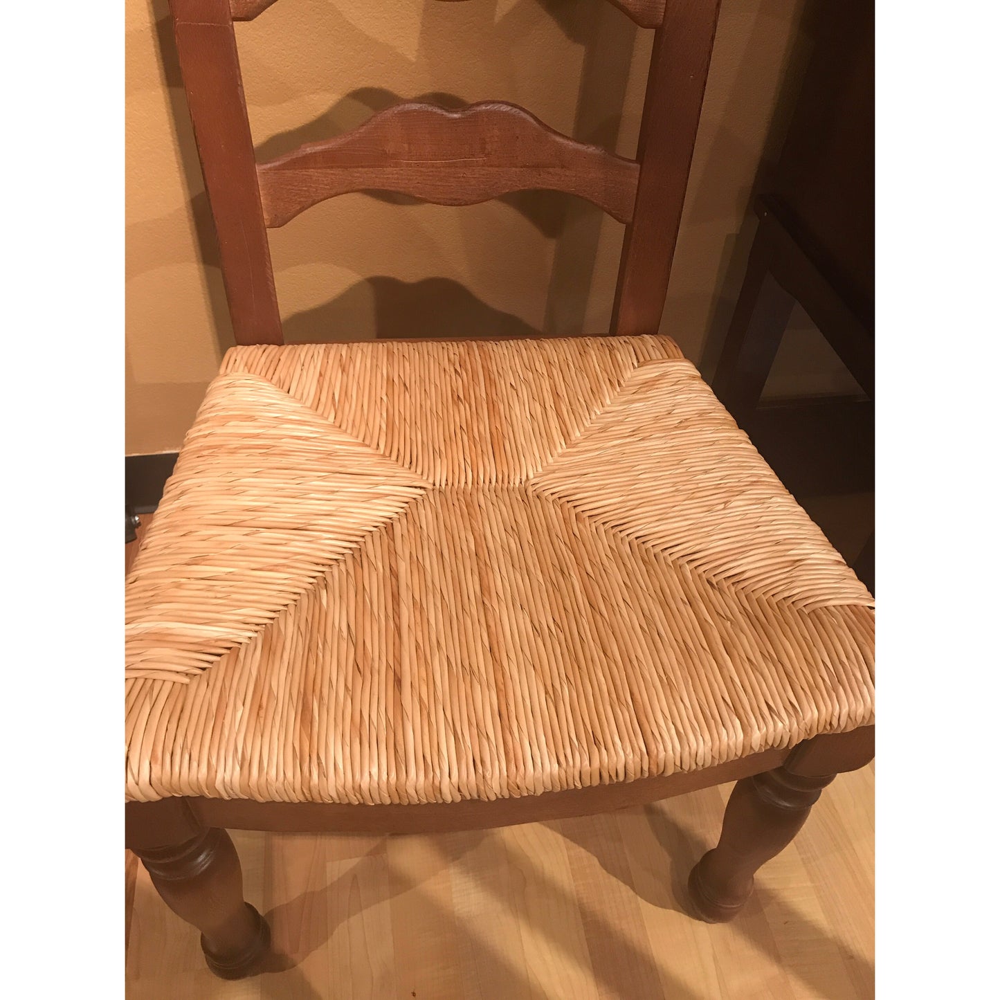 Dining Chair With Rush Seats