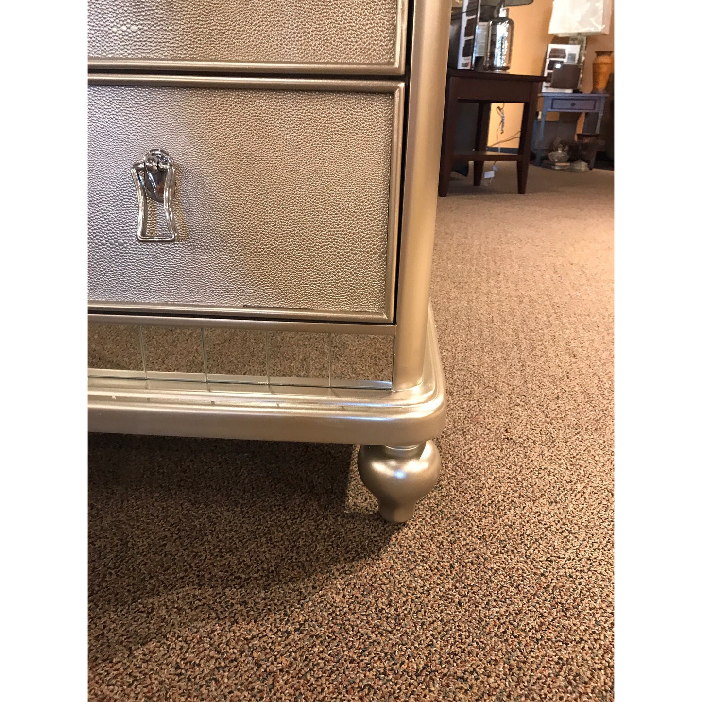 Silver Mirrored Chest