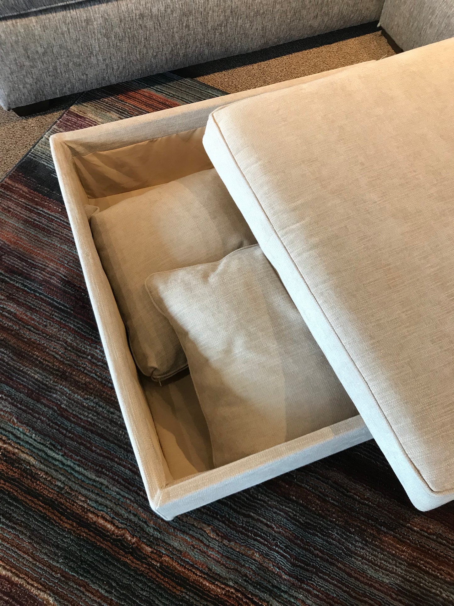 Square Storage Ottoman
