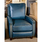 Melrose Leather Recliner Navy