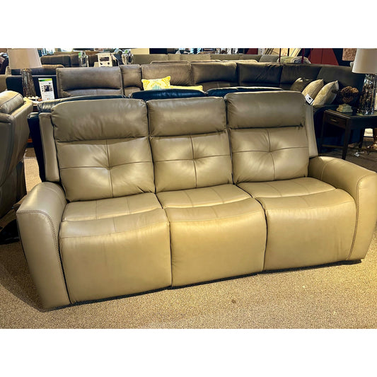 Power Leather Reclining Sofa