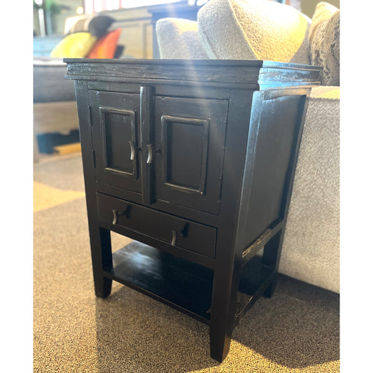 Antique Black Storage Table