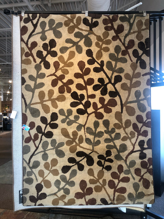 Multicolor vine area rug