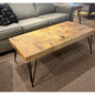 Mosaic Wood Top Coffee Table