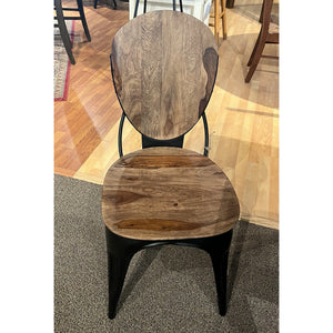 Wood & Metal Dining Chair