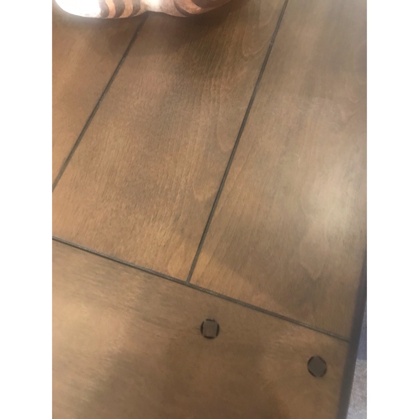 Metal & Wood End Table