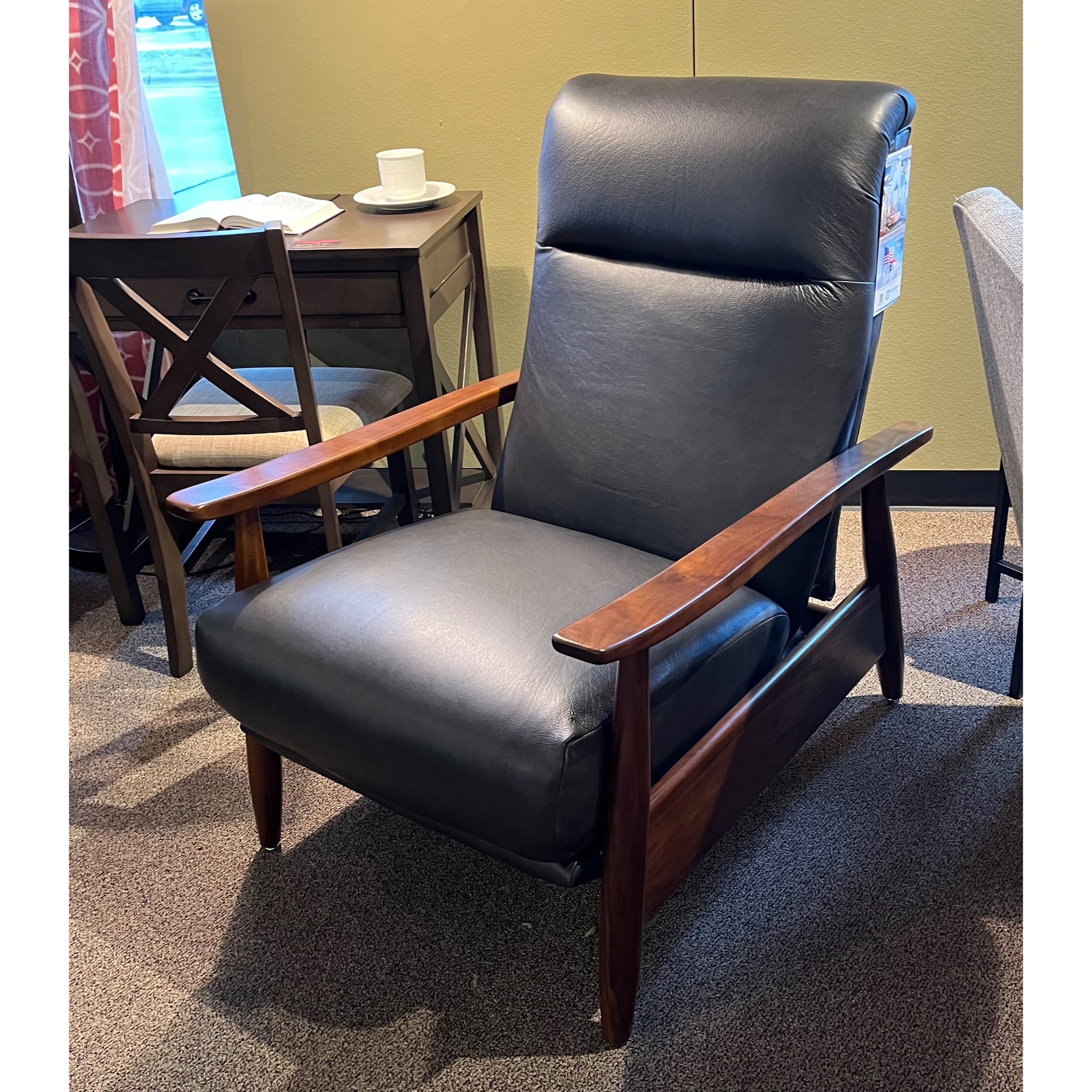 MidCentury Modern Leather Recliner