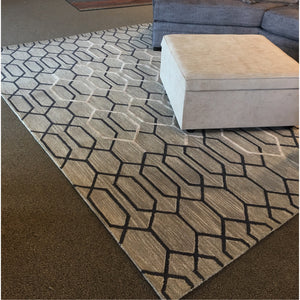 Gray Patterned Area Rug