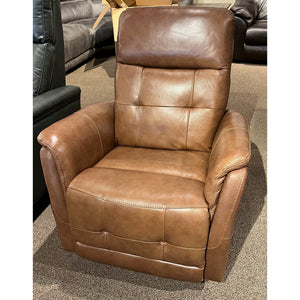 Power Leather Recliner with Adjustable Headrest
