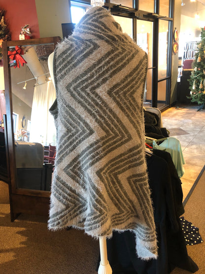 Gray chevron vest