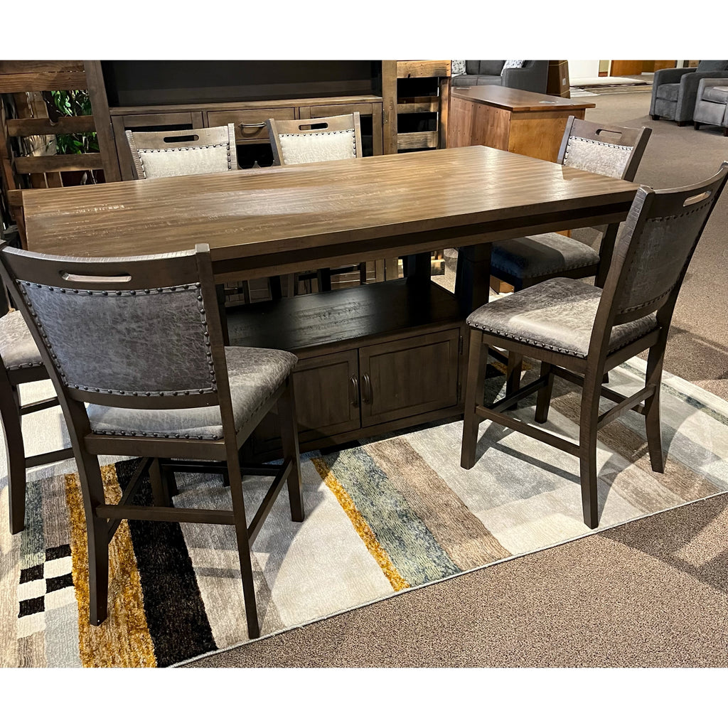 Counter Height Dining Table & 6 Chairs