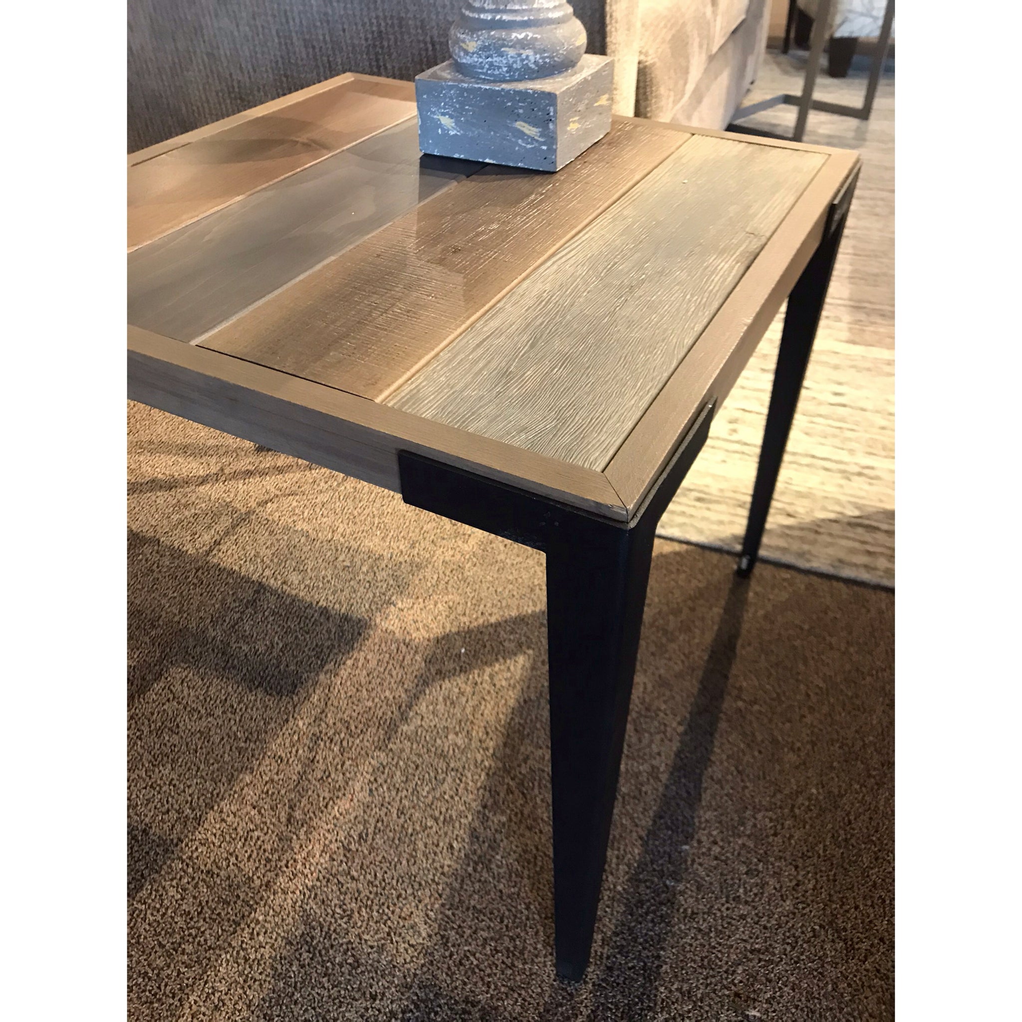 Wood & Metal End Table
