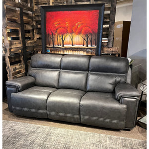 Power Leather Reclining Sofa