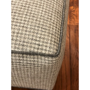 Houndstooth Check Cube Ottoman
