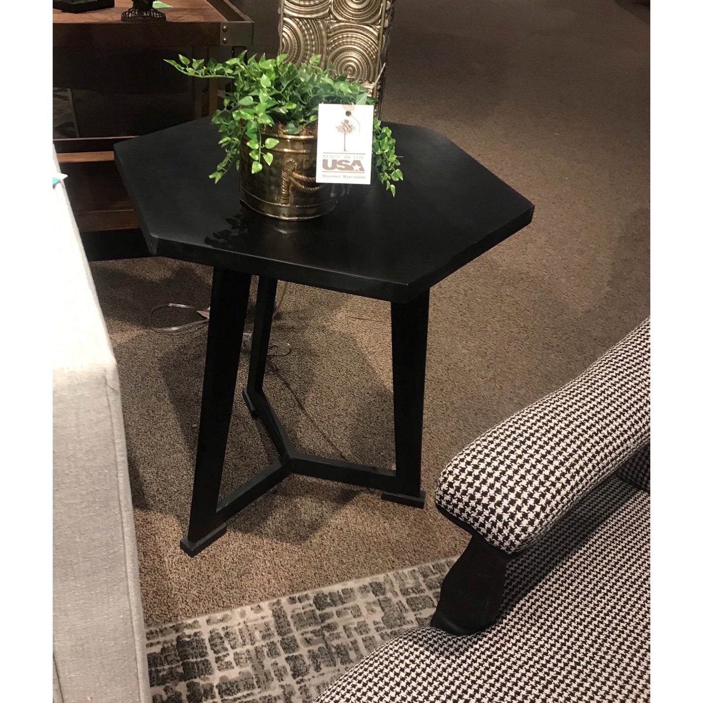 Hexagon End Table