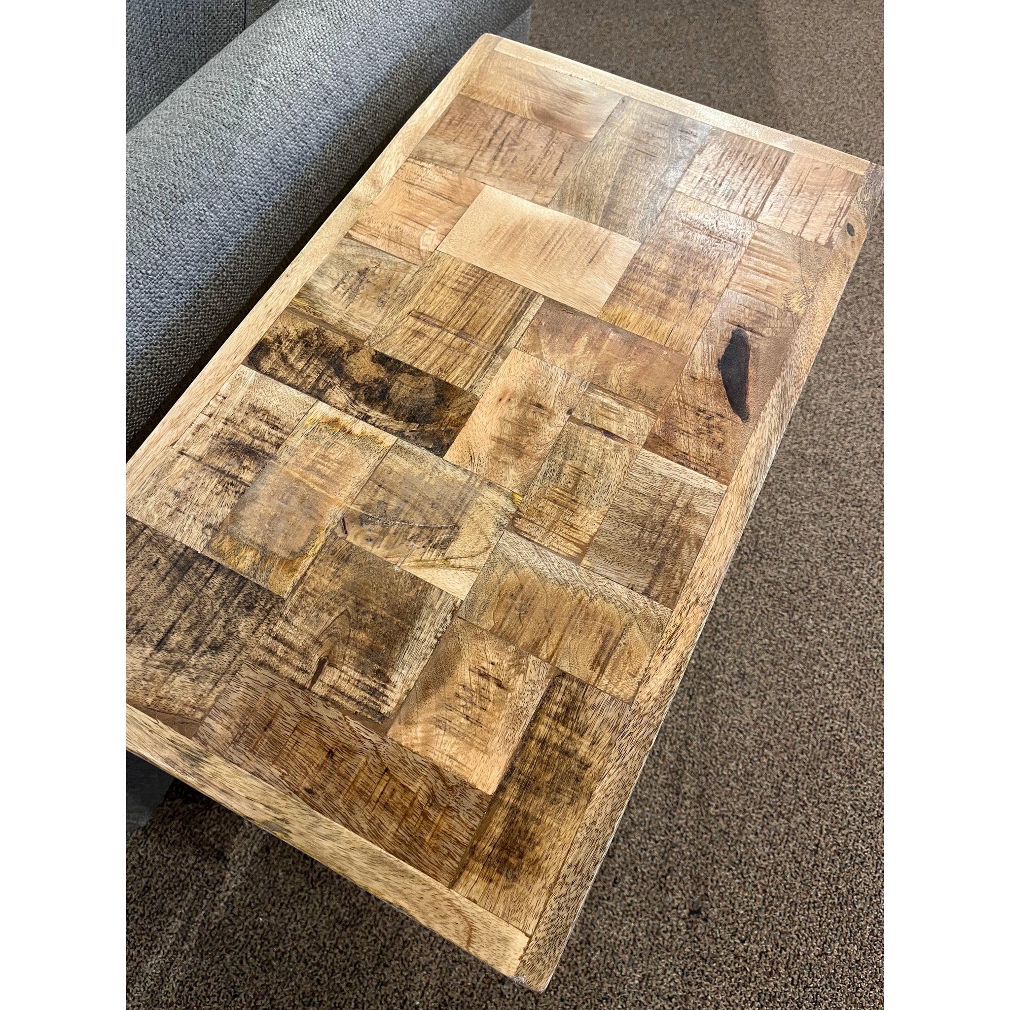 Mosaic Wood Top End Table