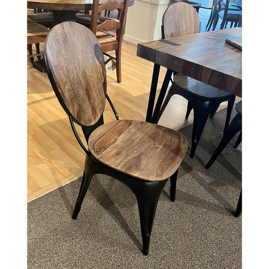 Wood & Metal Dining Chair