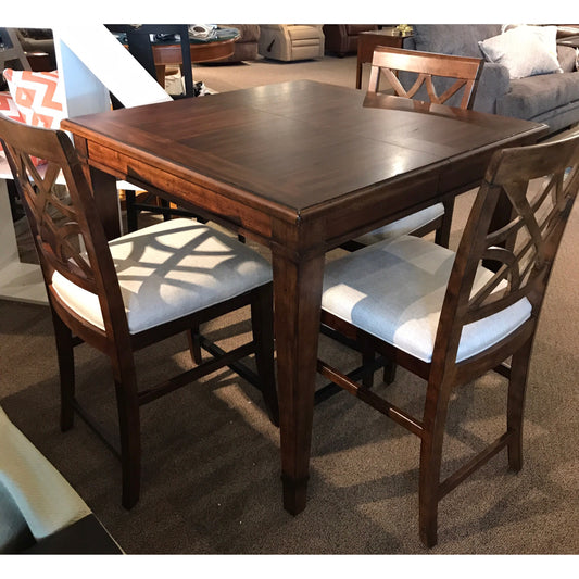 Southern Kitchen Counter Height Table & 4 Counter Stools